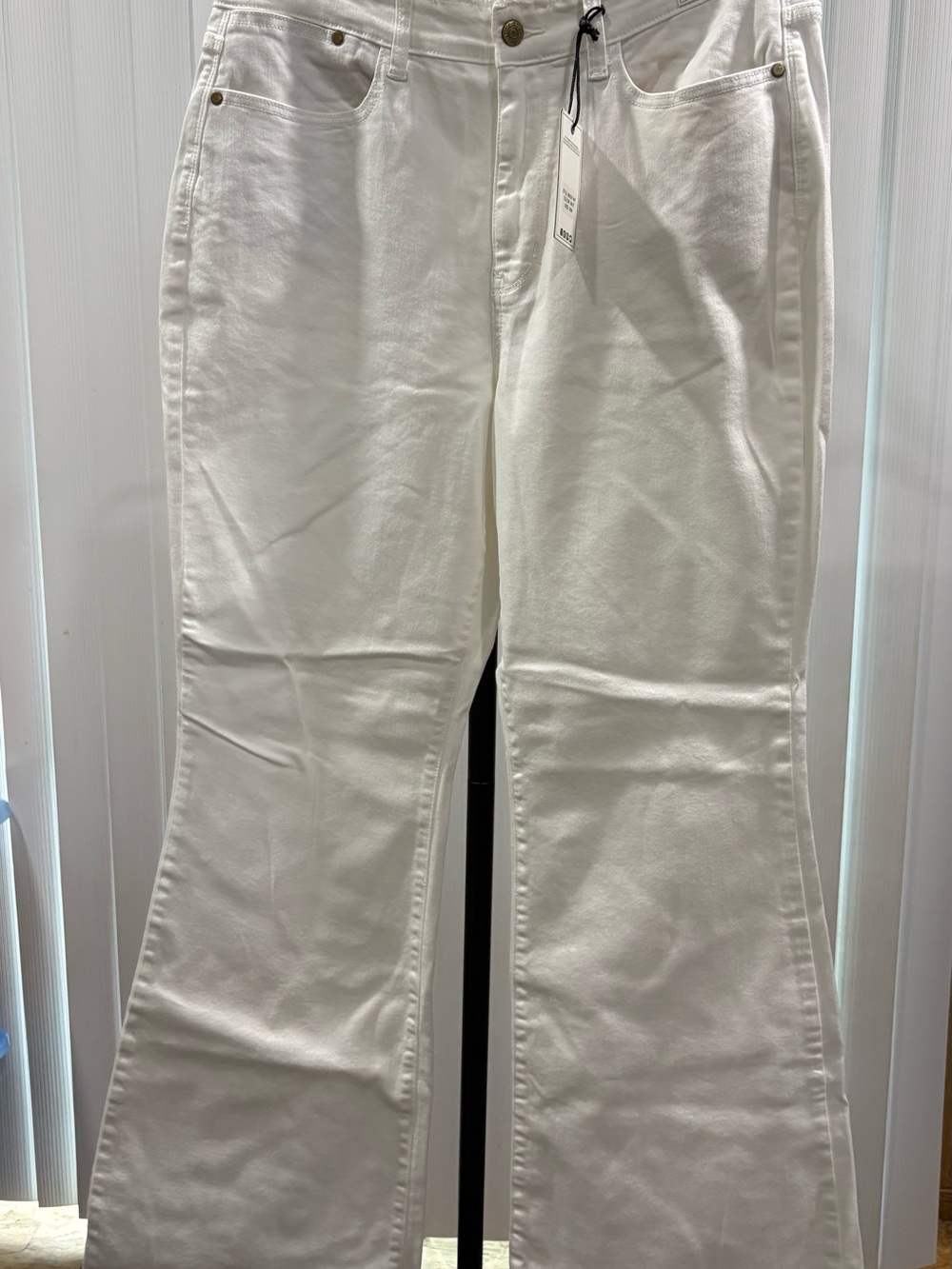 Judy Blue White Wide Leg Flare Jeans